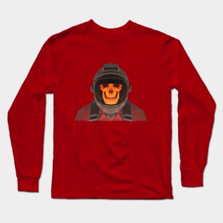 Low Poly AstroSkull Pyro Long Sleeve T-Shirt